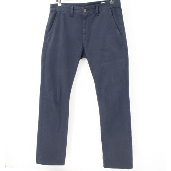 Rag & Bone Pants Men 32 W34 Blue Cotton Stretch Mid Rise Slim Straight Leg Chino